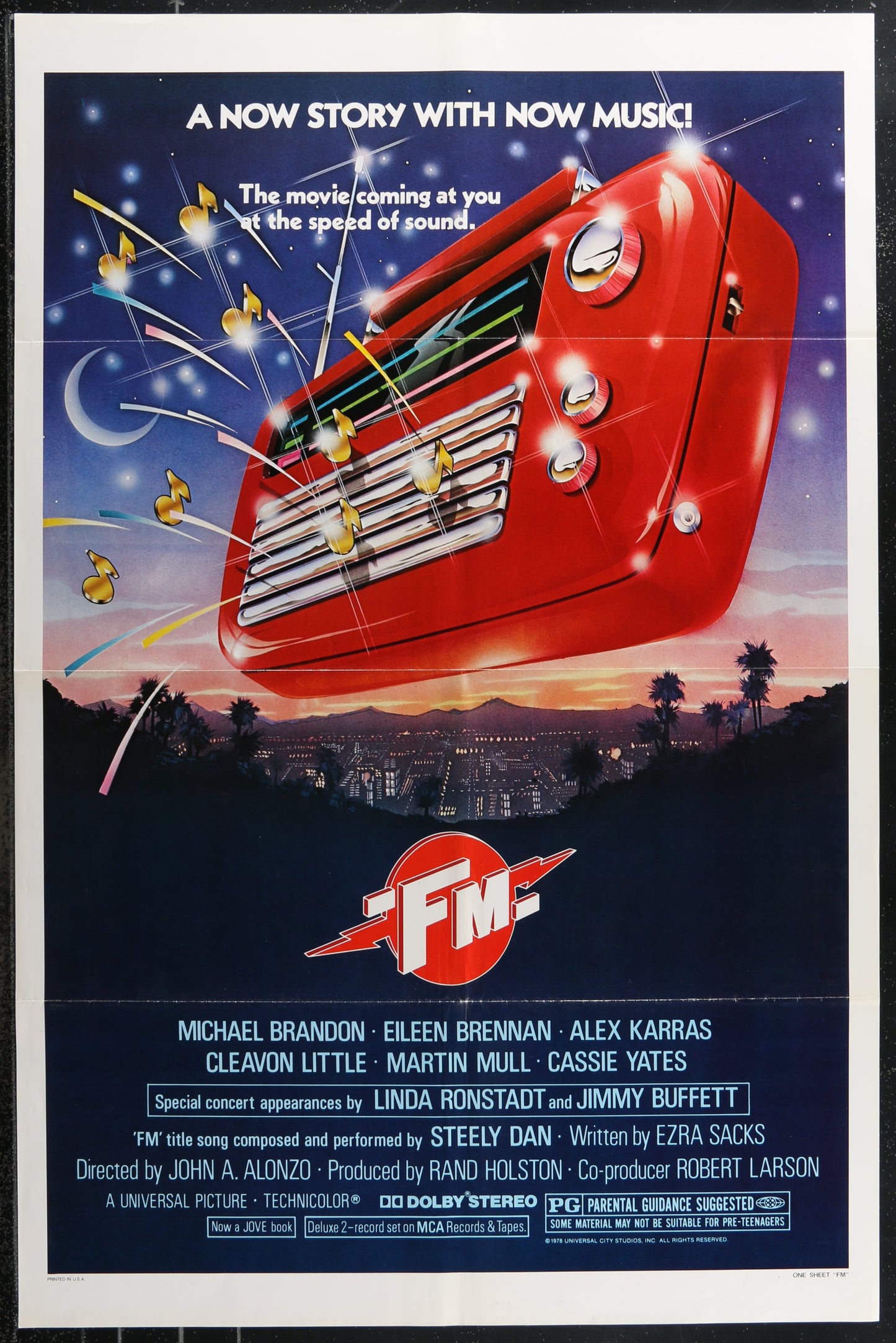 FM (1978) Original US One Sheet Movie Poster