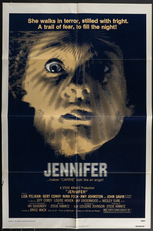 Jennifer (1978) Original US One Sheet Cinema Poster