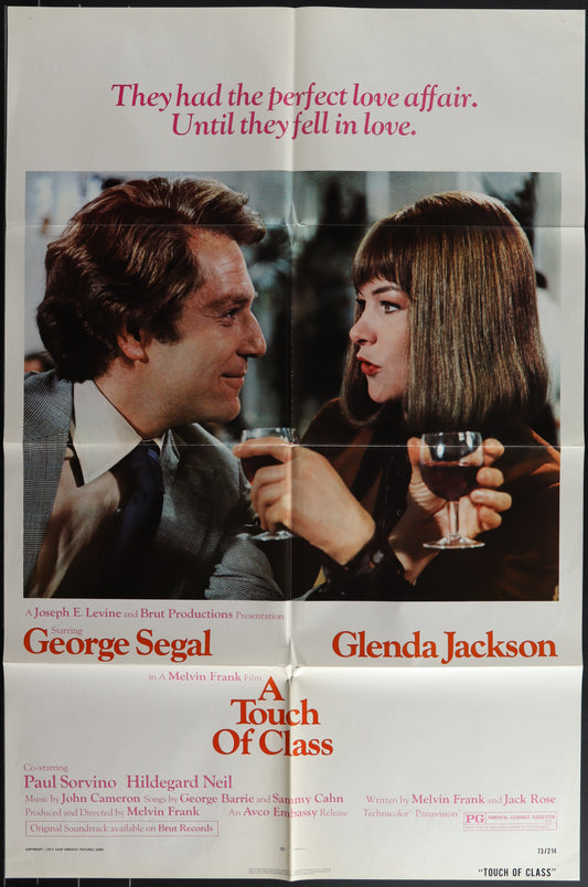 A Touch Of Class (1973) Original US One Sheet Movie Poster