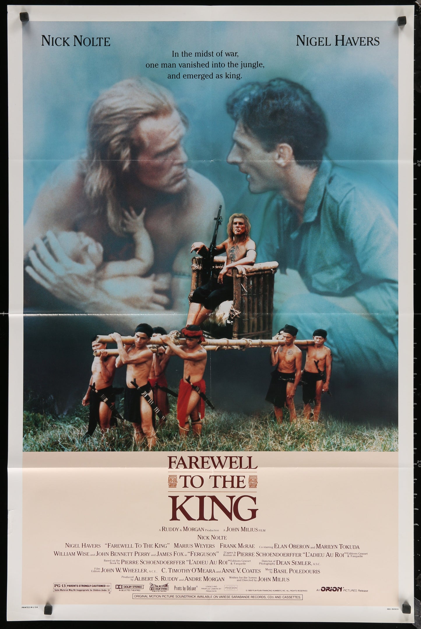 Farewell To The King (1989) Original US One Sheet Movie Poster