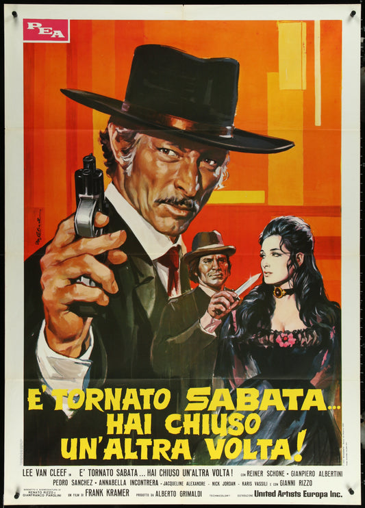 The Return Of Sabata (1971) Original Italian One-Panel Movie Poster