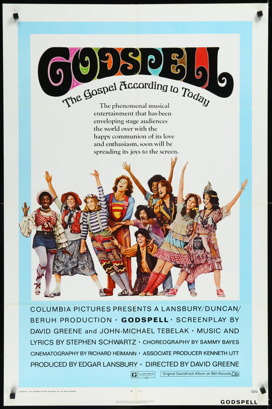 Godspell (1973) Original US One Sheet Movie Poster