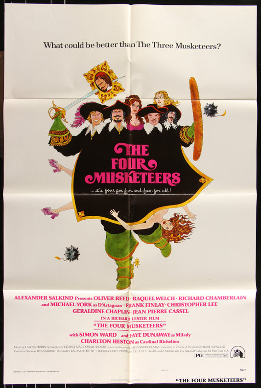 The Four Musketeers (1975) Original US One Sheet Movie Poster