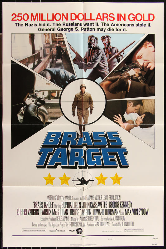 Brass Target (1978) Original US One Sheet Movie Poster