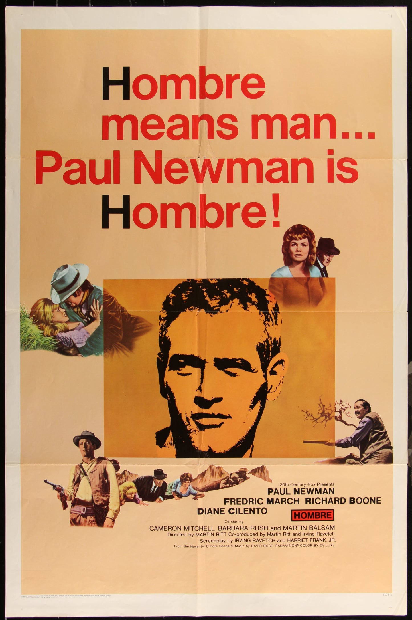 Hombre (1966) Original US One Sheet Movie Poster