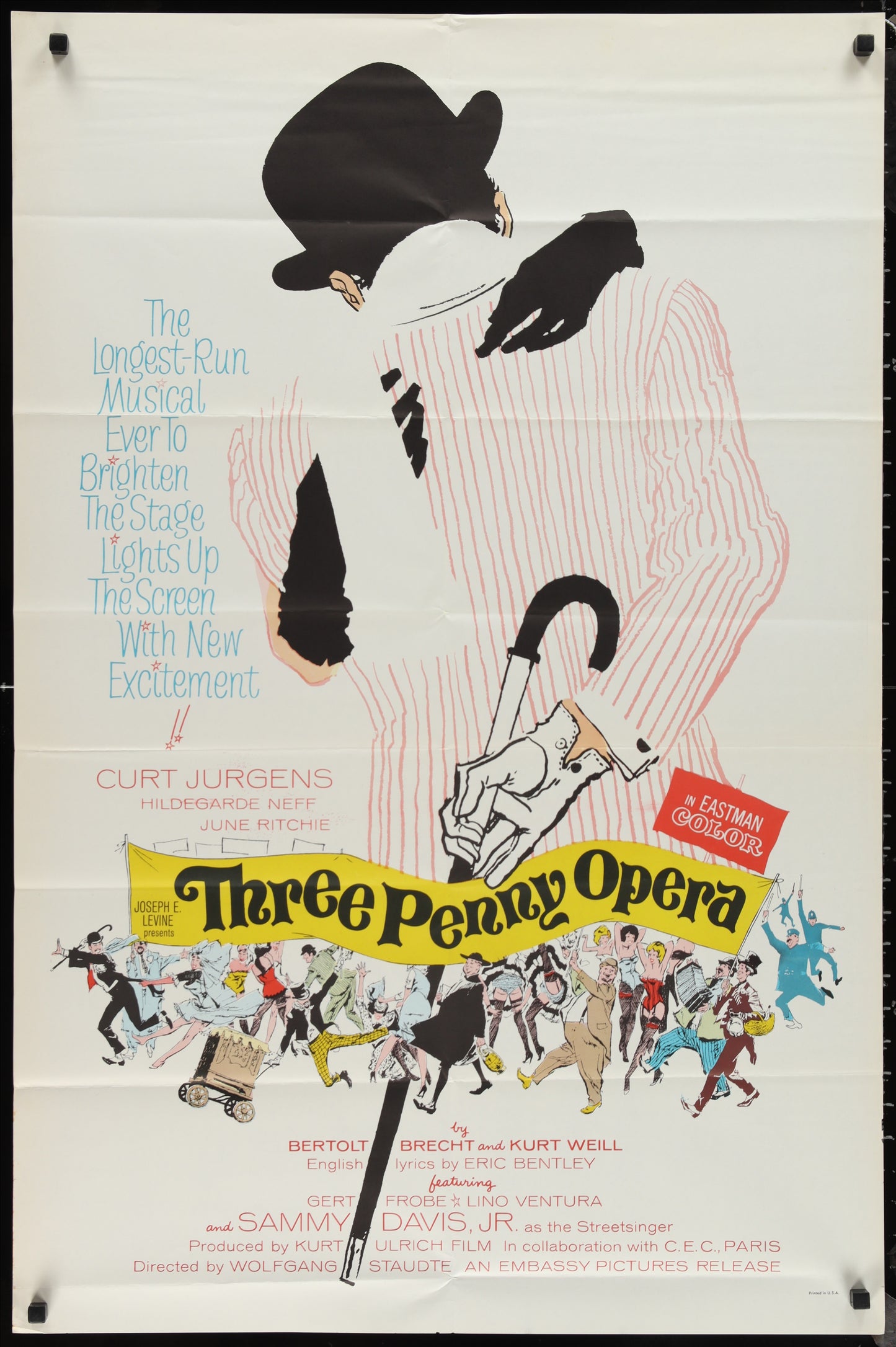 Three Penny Opera (1963) Original US One Sheet Movie Poster