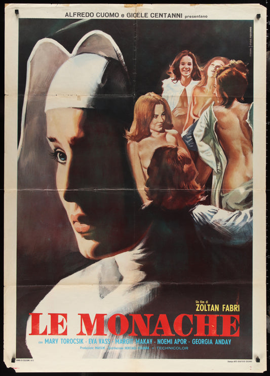 La Monache (1971) Original Italian One Panel Movie Poster