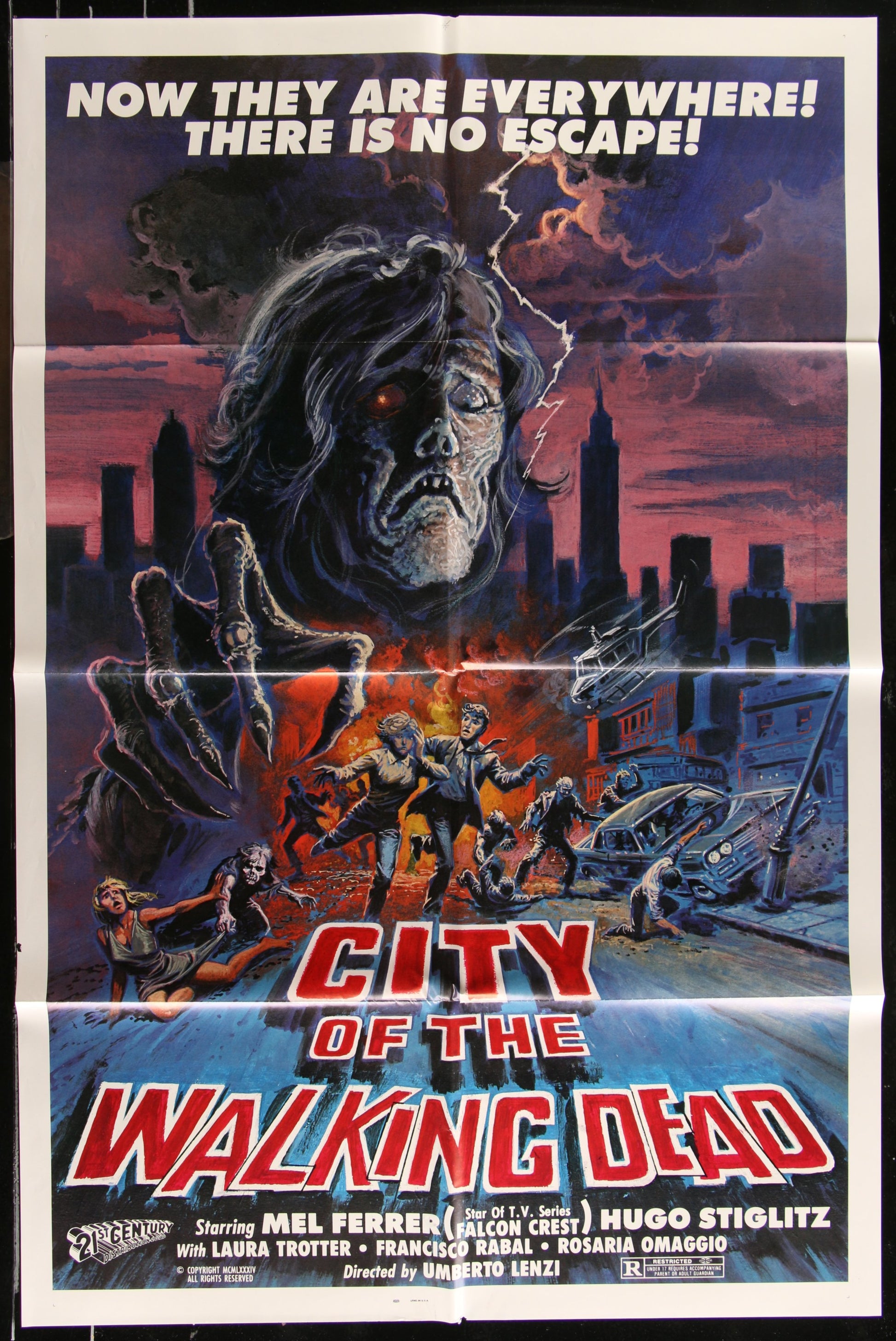 City Of The Walking Dead (1984 RR) Original US One Sheet Movie Poster