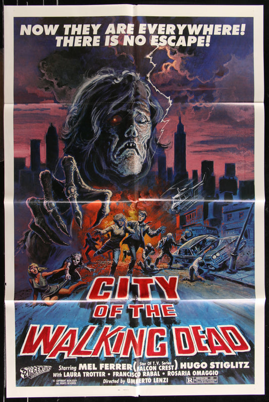 City Of The Walking Dead (1984 RR) Original US One Sheet Movie Poster