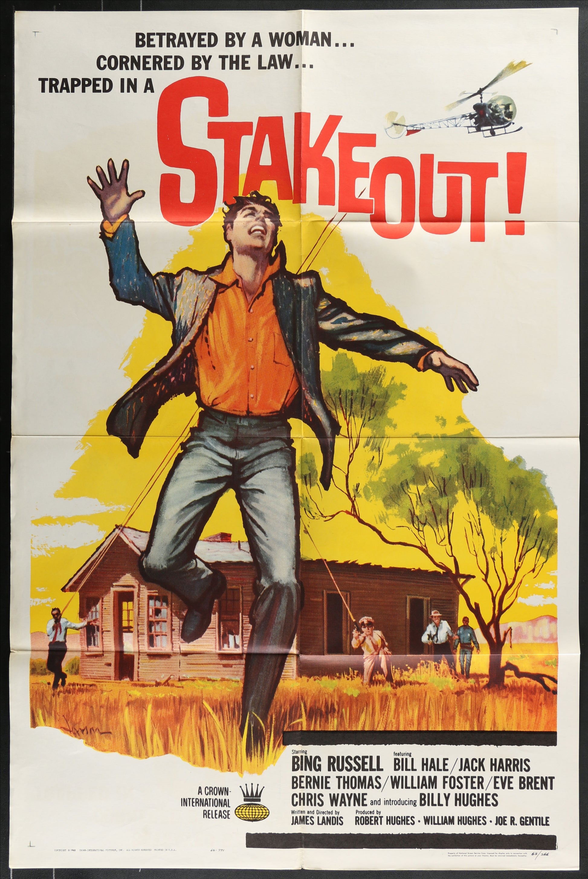 Stakeout (1962) Original US One Sheet Movie Poster