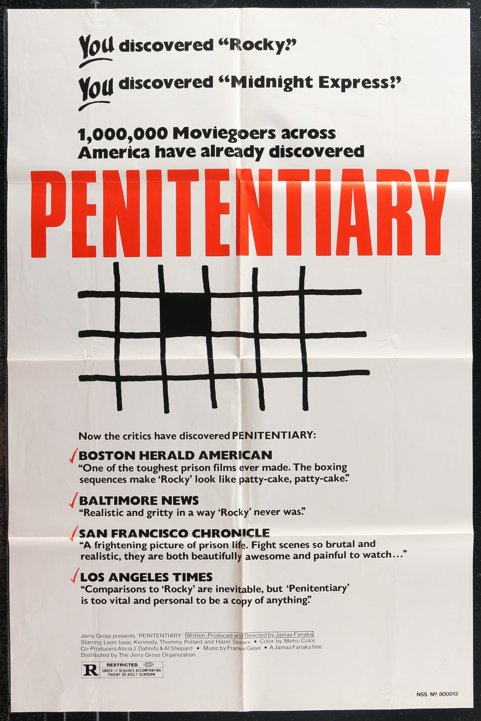 Penitentiary (1980) Original US One Sheet Movie Poster