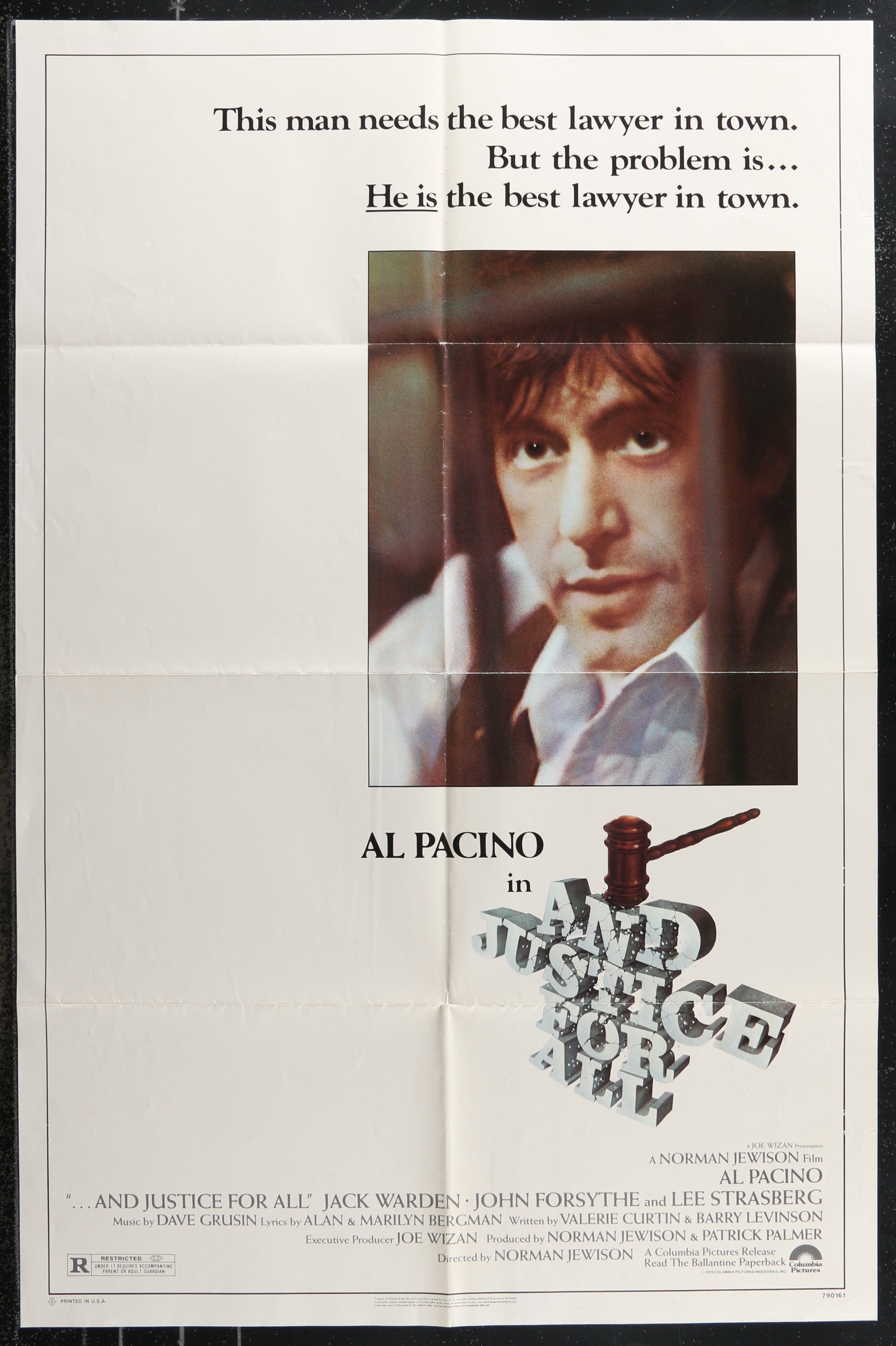 And Justice For All (1979) Original US One Sheet Movie Poster