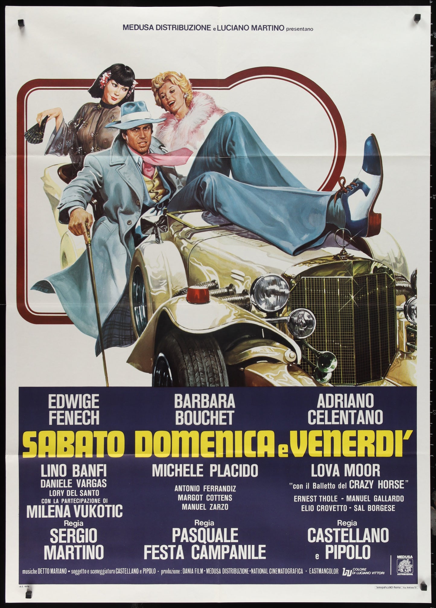 Sabato, Domenica E Venerdi (1979) Original Italian One Panel Movie Poster