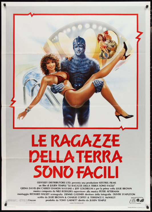 Earth Girls Are Easy (1989) Original Italian One Panel Movie Poster