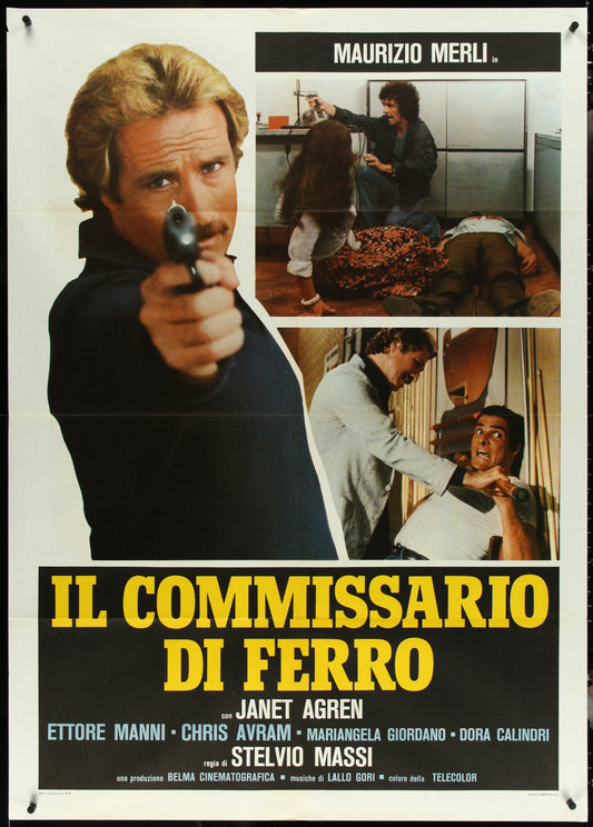 Il Commissario Di Ferro (1978) Original Italian One Panel Movie Poster