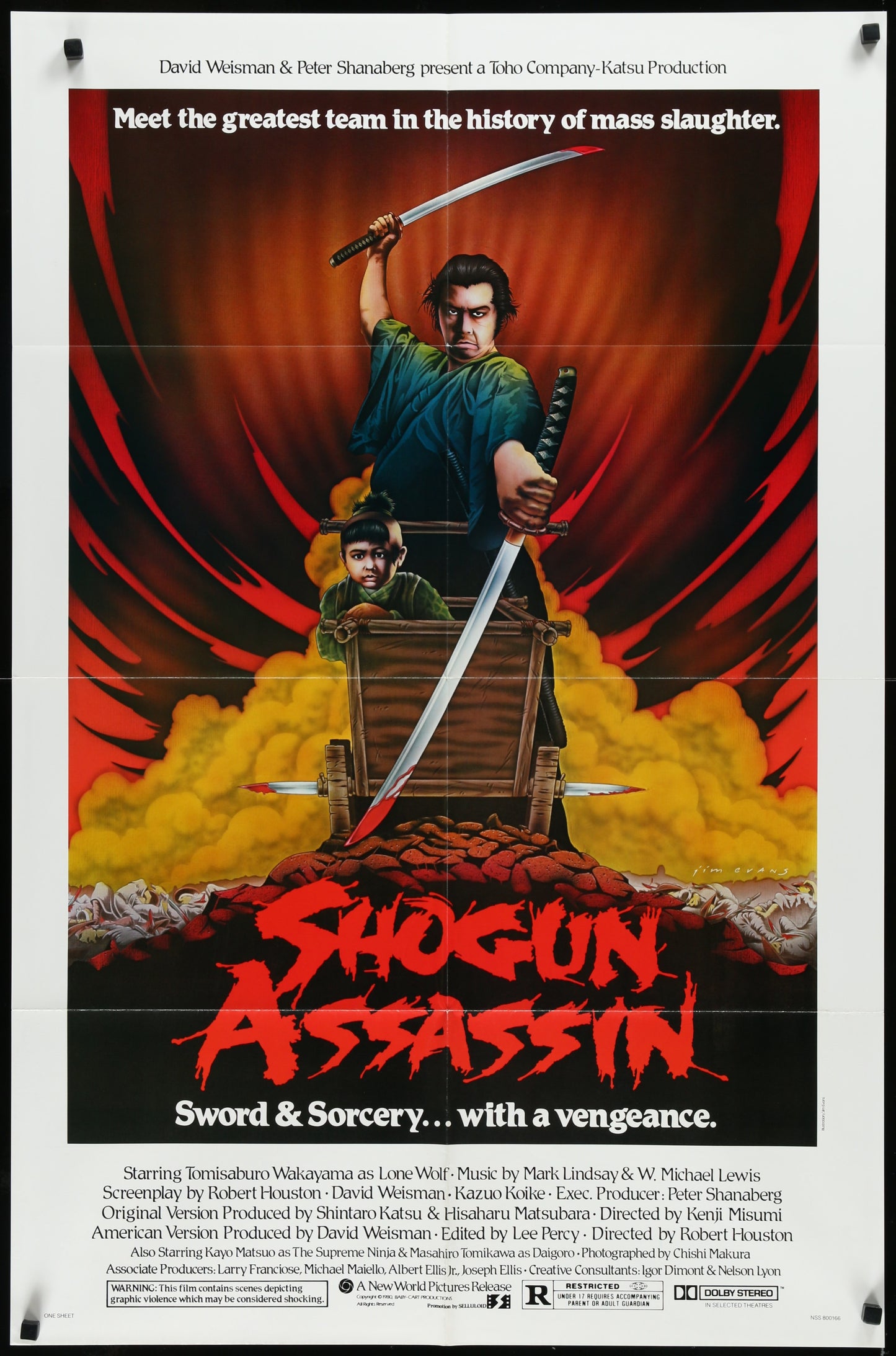 Shogun Assassin (1980) Original US One Sheet Movie Poster