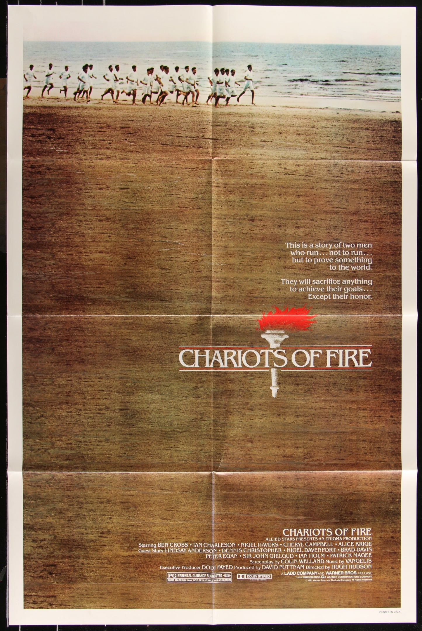Chariots Of Fire (1981) Original US One Sheet Movie Poster