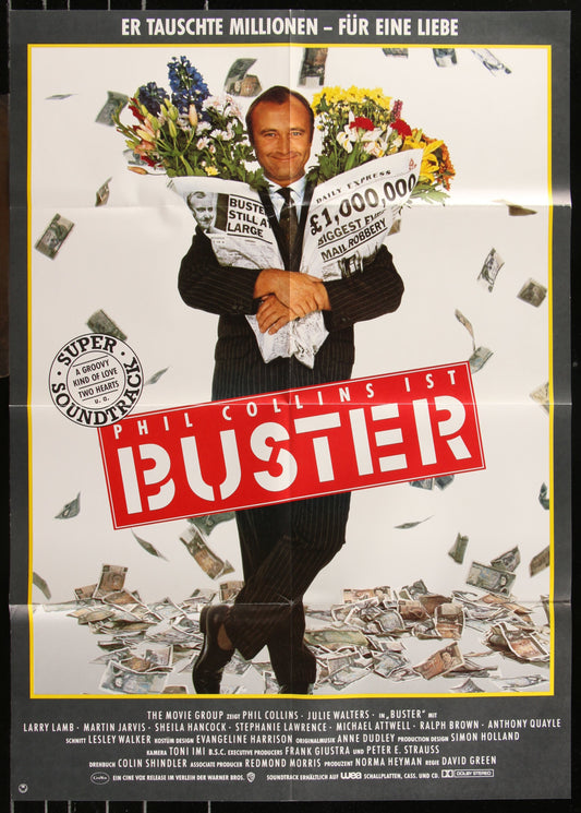 Buster (1988) Original German A1 Movie Poster