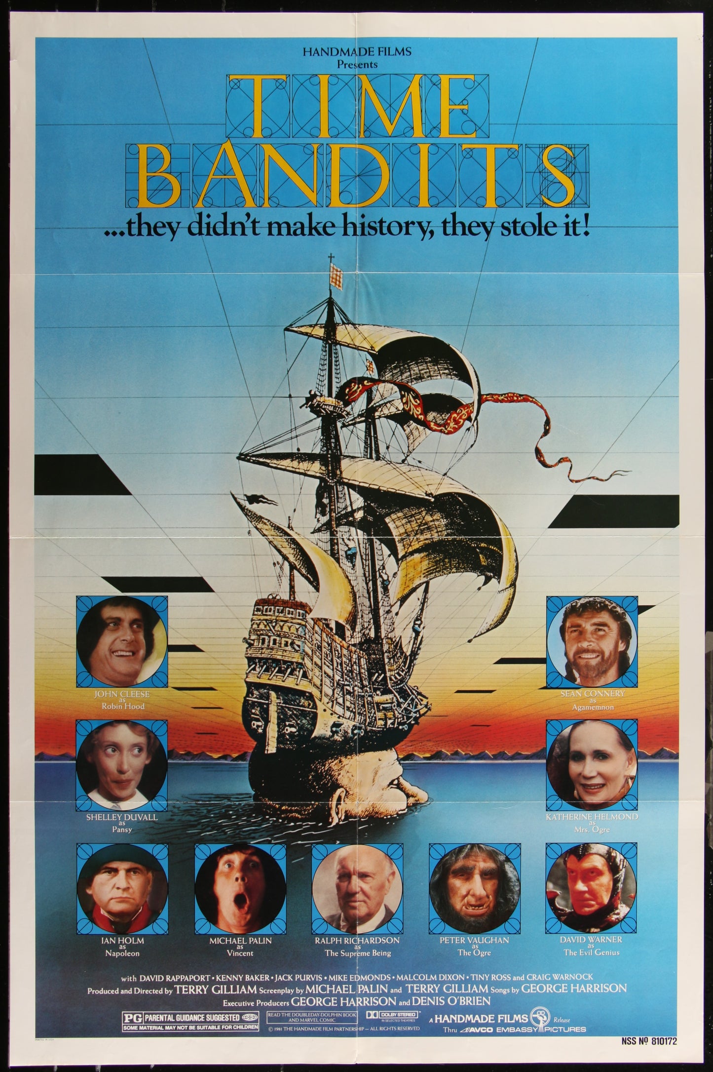 Time Bandits (1981) Original US One Sheet Movie Poster