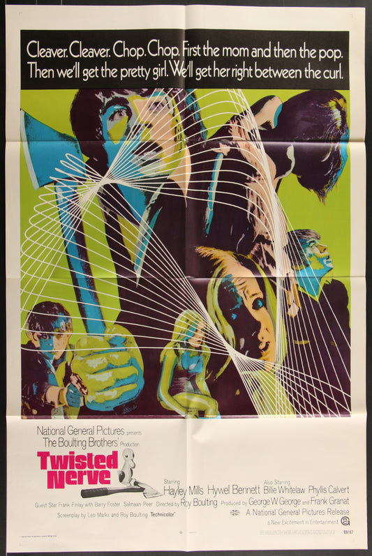 Twisted Nerve (1969) Original US One Sheet Movie Poster