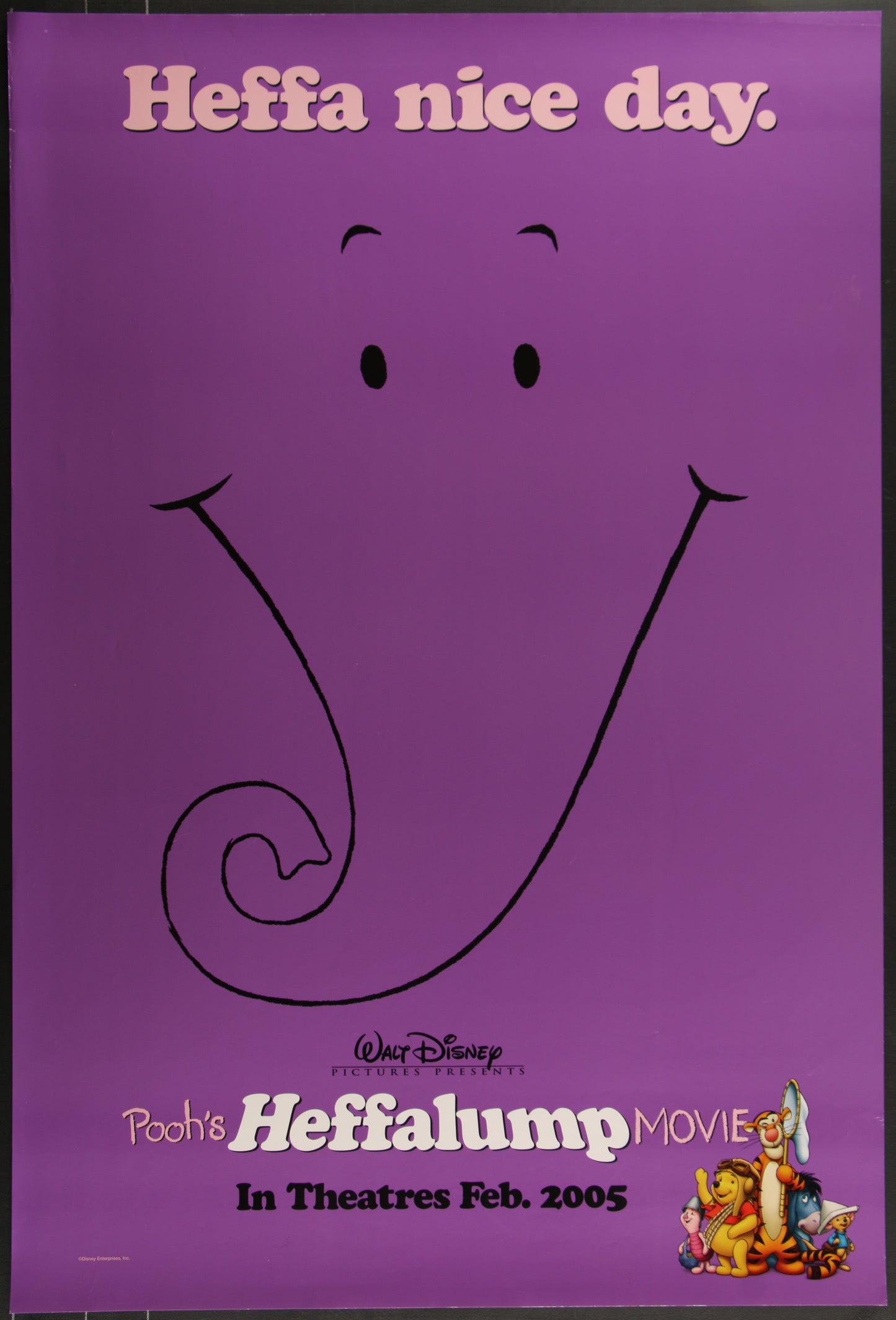 Pooh's Heffalump Movie (2005) Original US One Sheet Movie Poster