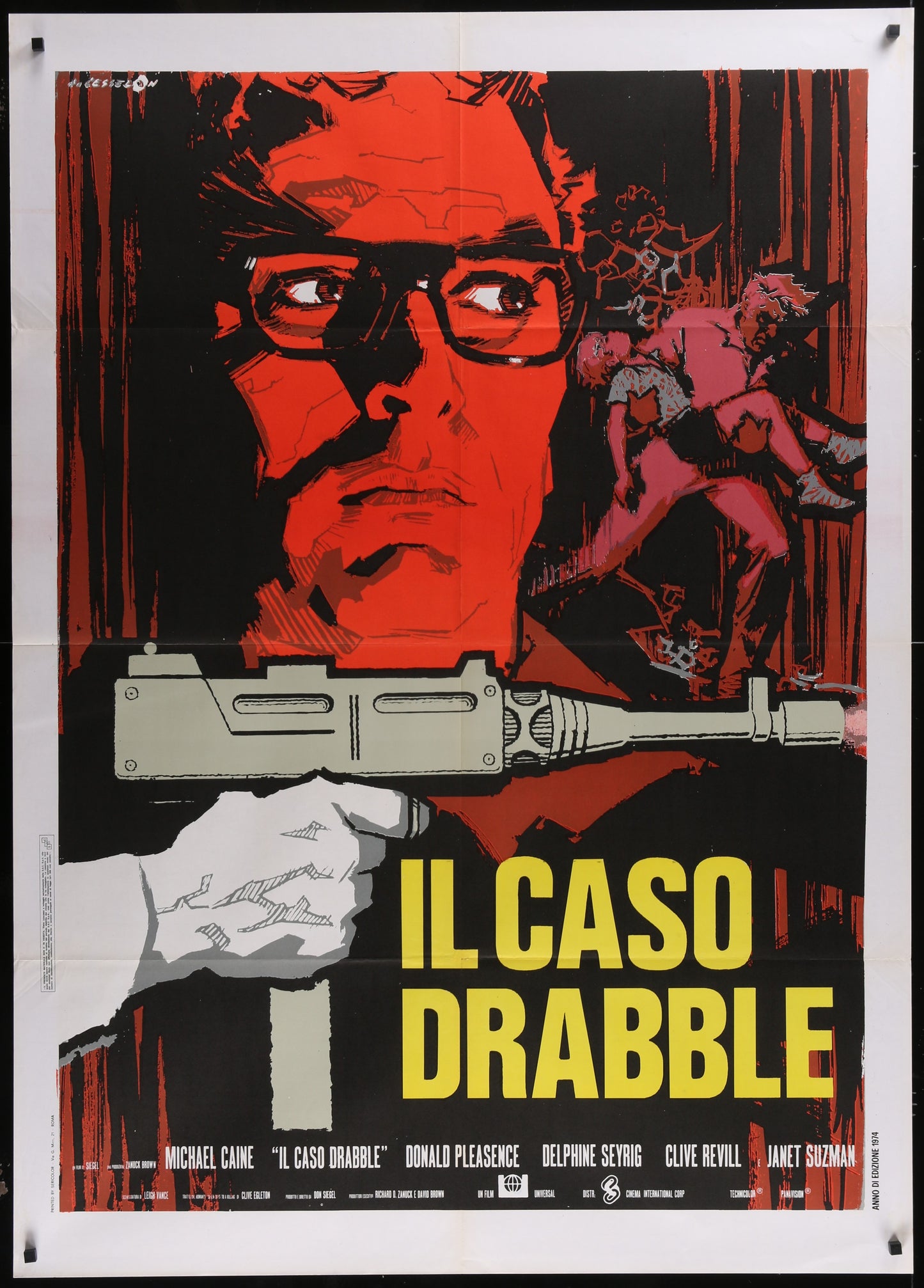 The Black Windmill (1974) Original Italian One Panel Movie Poster