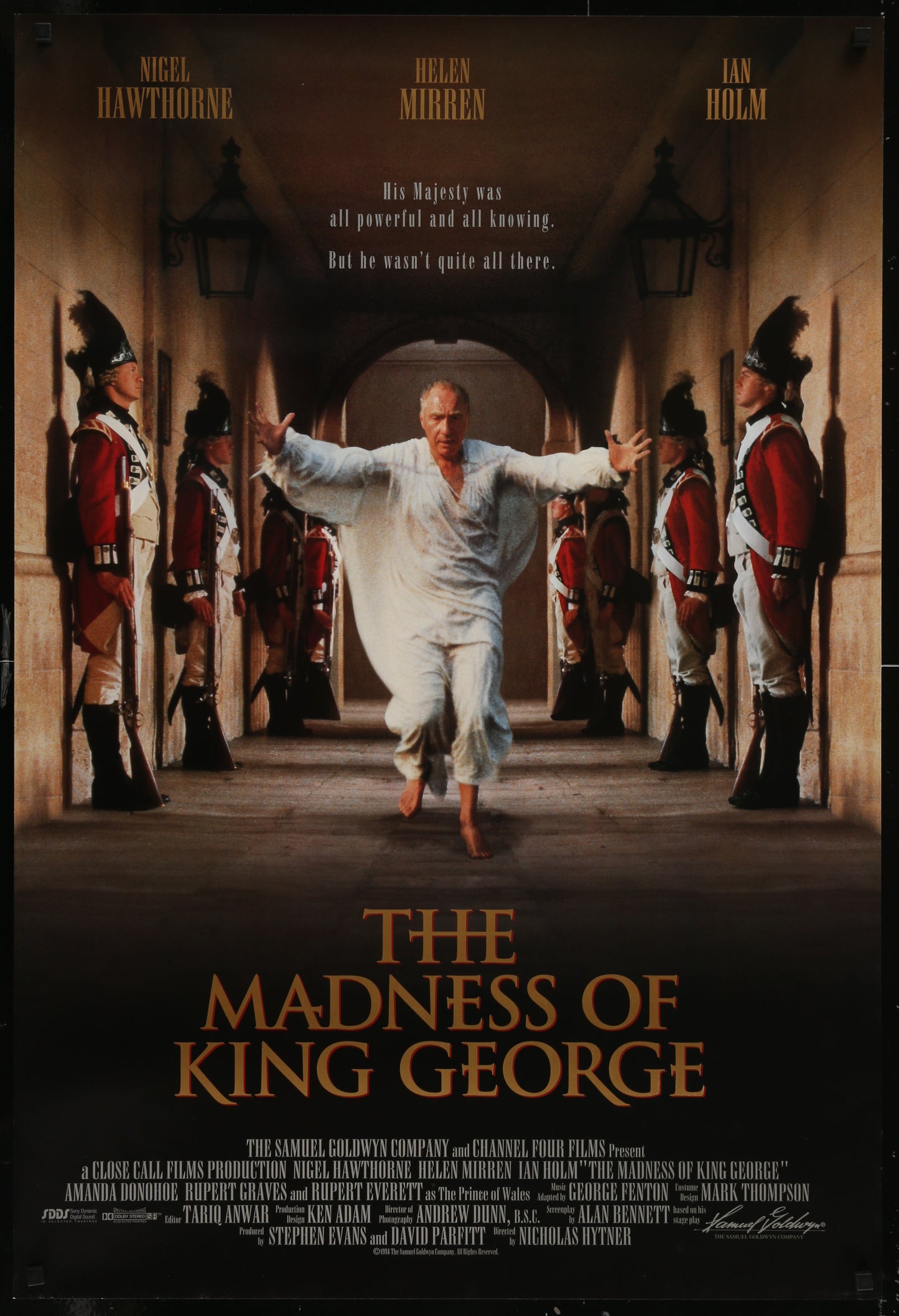 The Madness Of King George (1994) Original US One Sheet Movie Poster