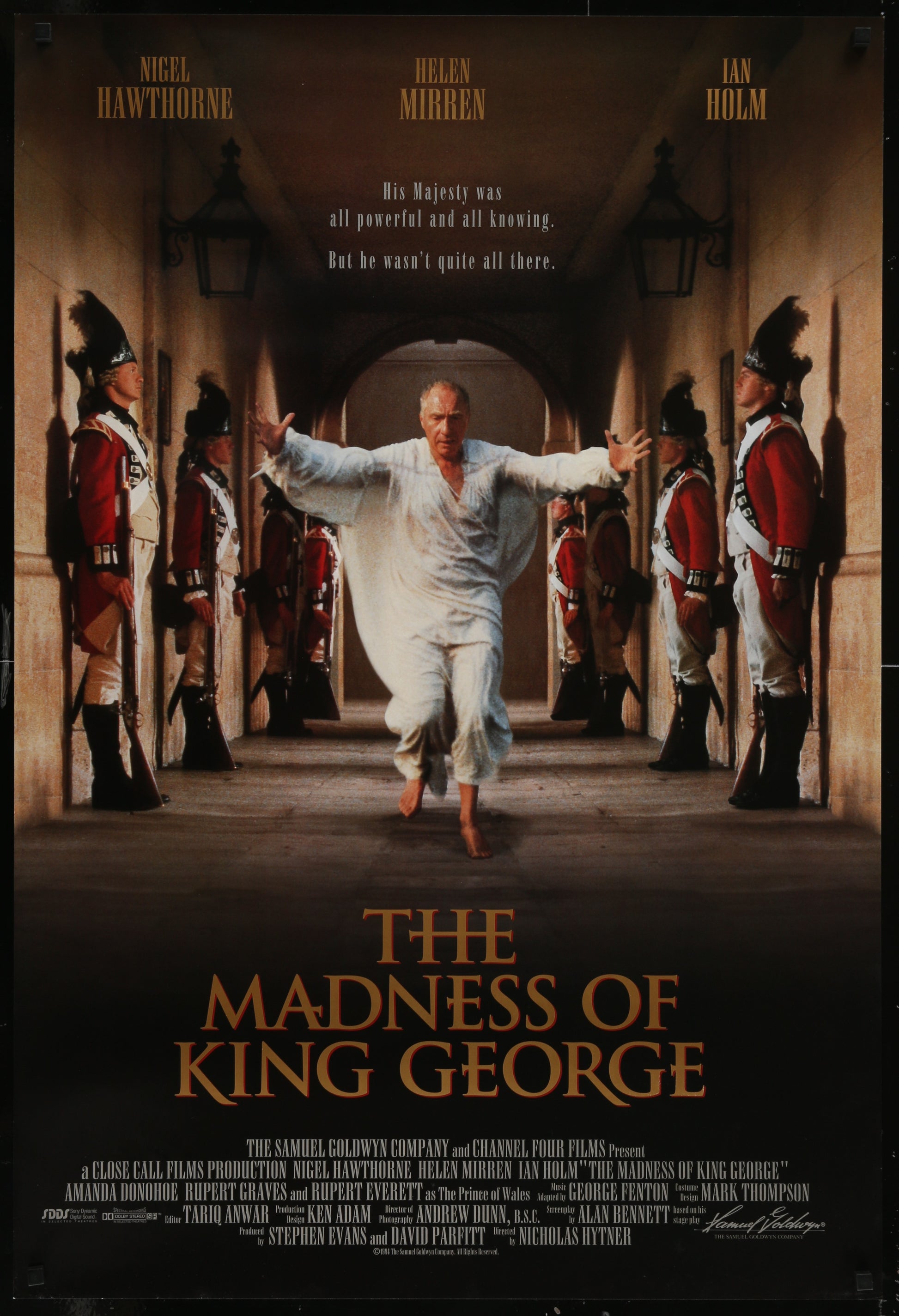 The Madness Of King George (1994) Original US One Sheet Movie Poster