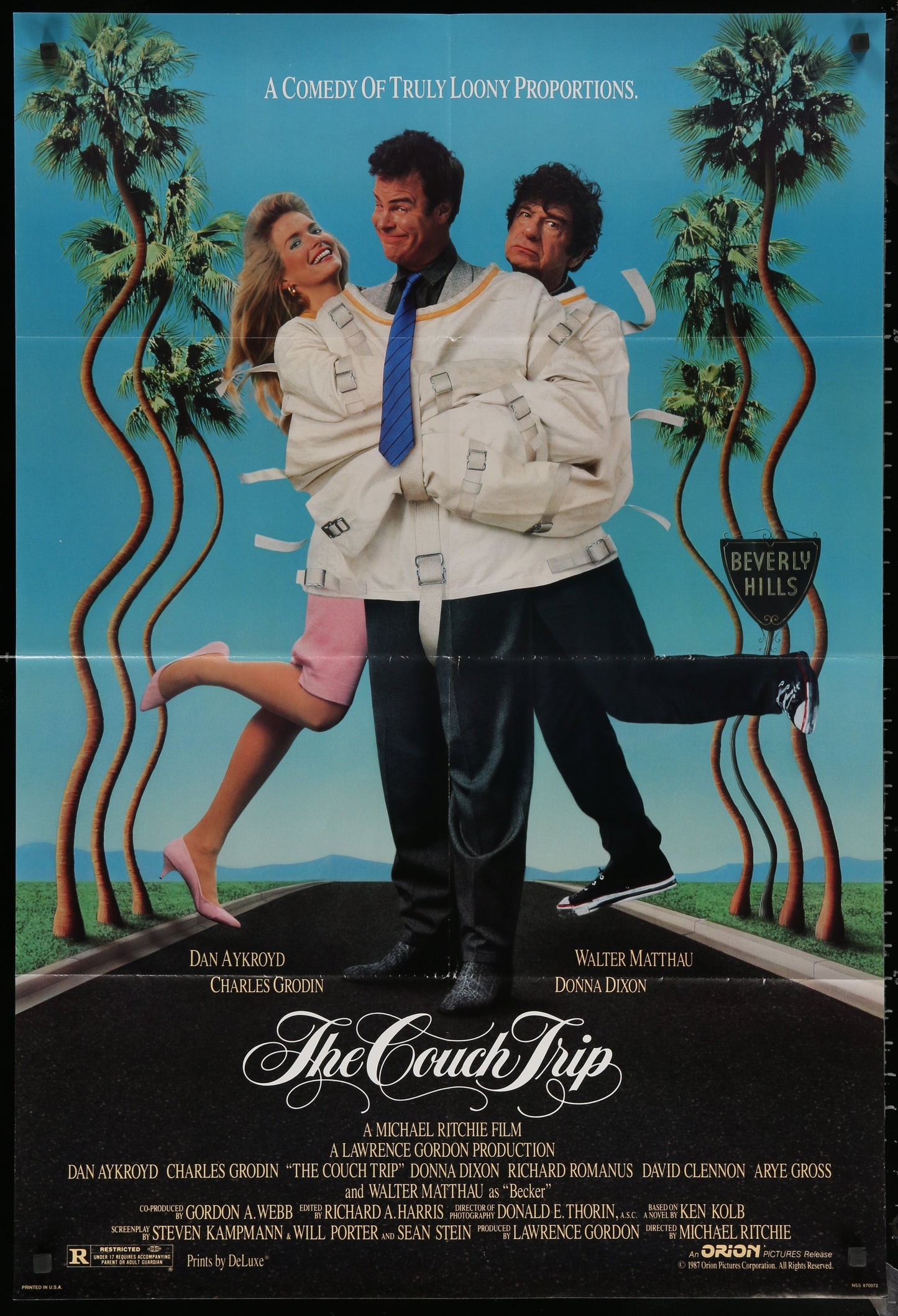 The Couch Trip (1987) Original US One Sheet Movie Poster