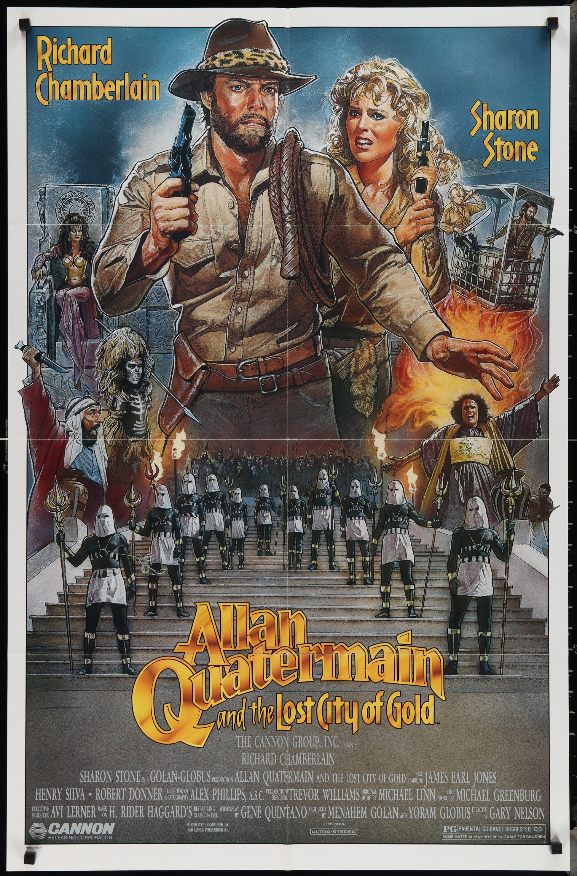 Allan Quatermain And The Lost City Of Gold (1986) Original US One Sheet Movie Poster