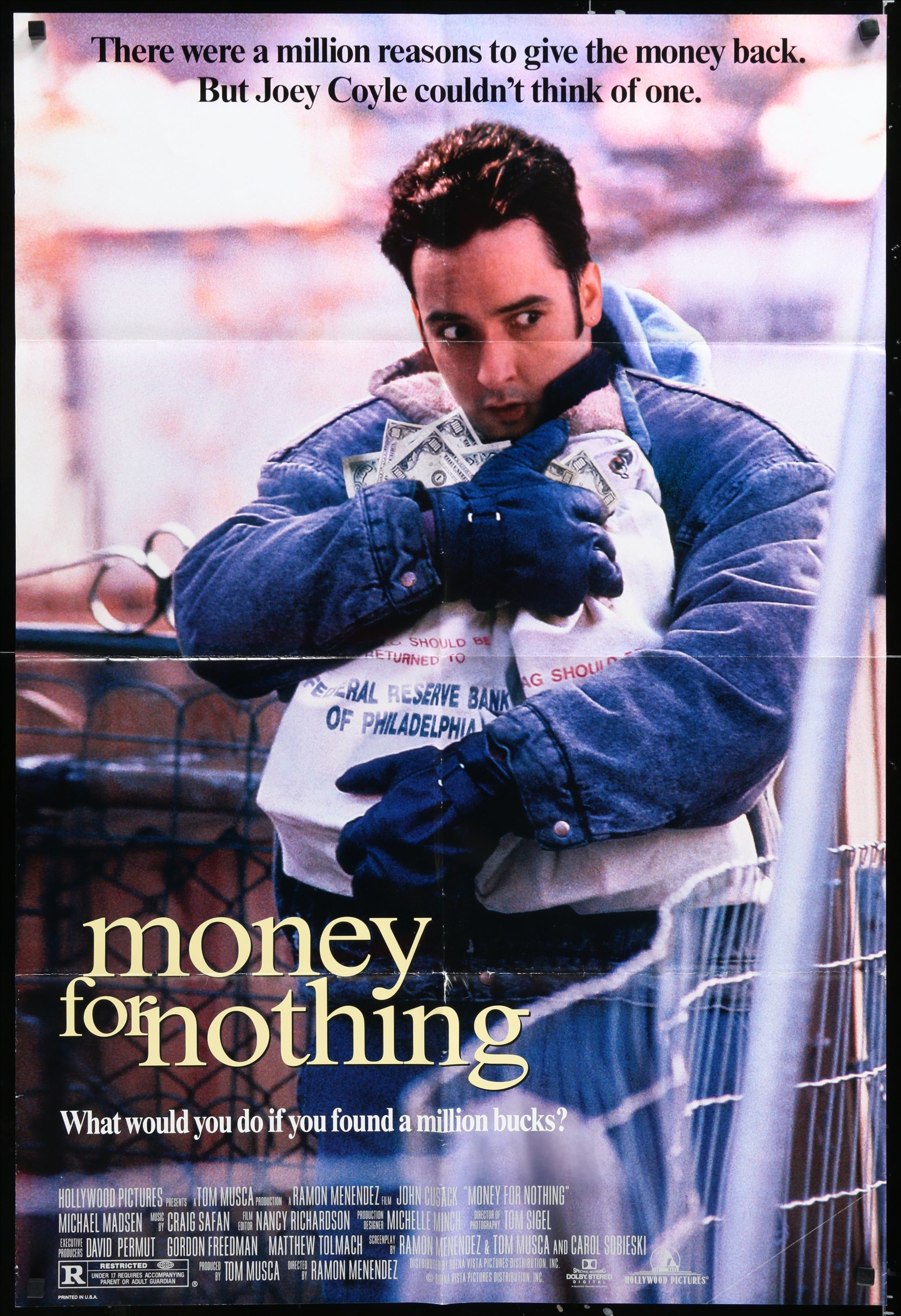 Money For Nothing (1993) Original US One Sheet Movie Poster