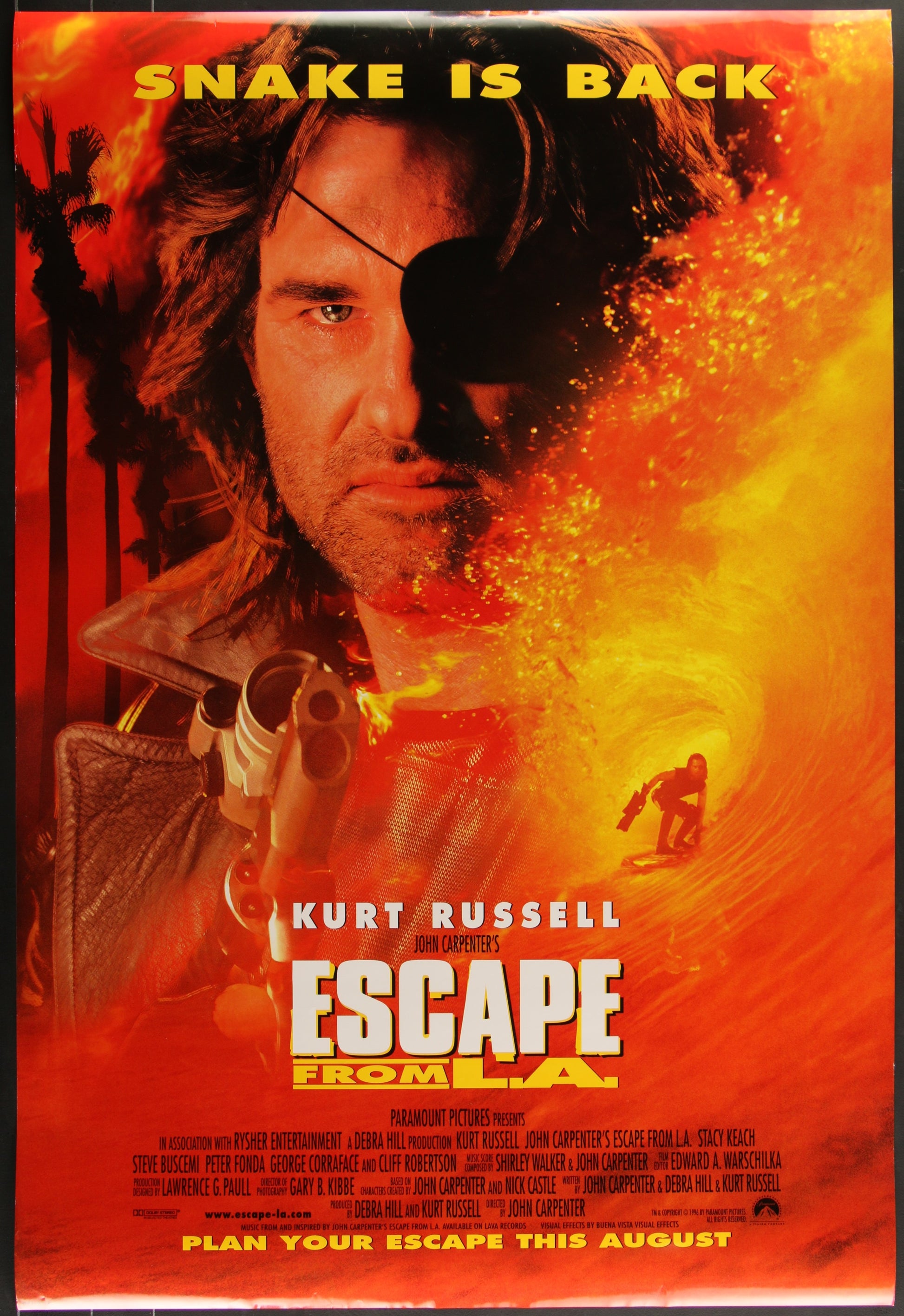 Escape From L.A. (1996) Original US One Sheet Movie Poster