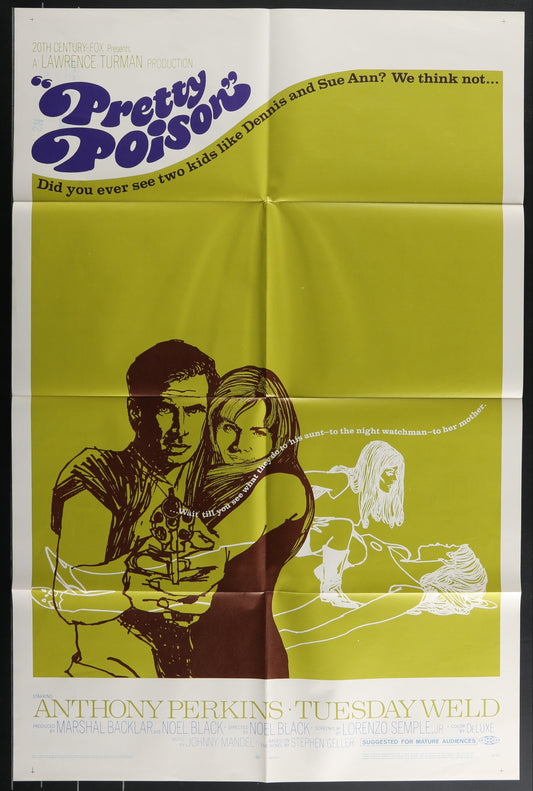Pretty Poison (1968) Original US One Sheet Movie Poster
