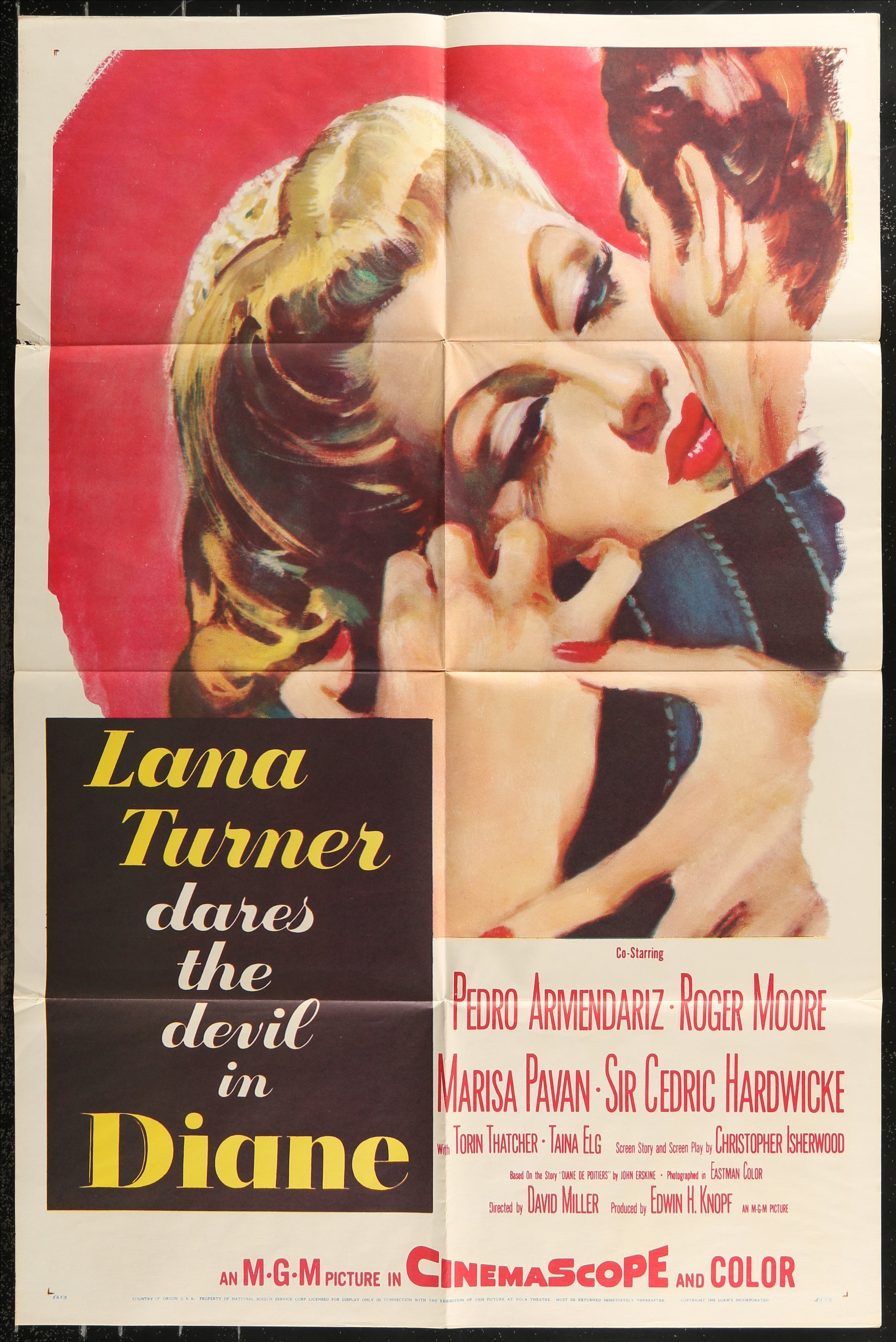 Diane (1956) Original US One Sheet Movie Poster