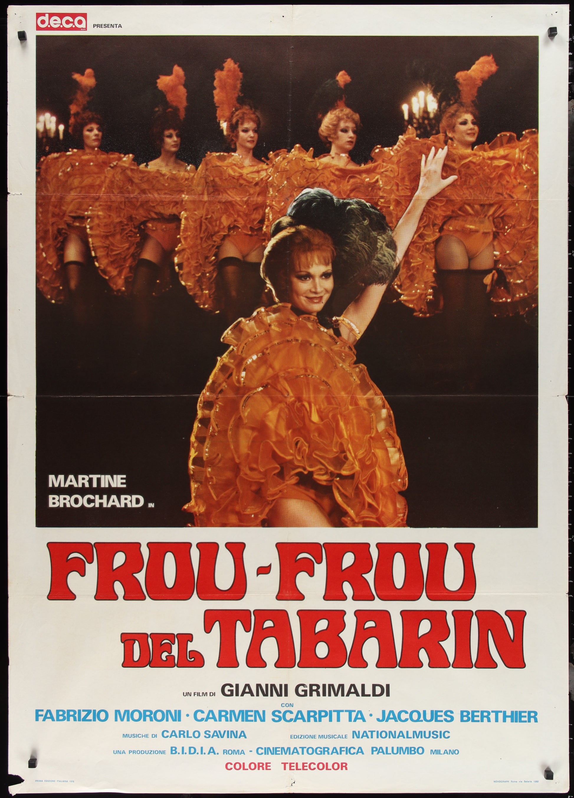 Frou-Frou del Tabarin (1976) Original Italian One Panel Movie Poster