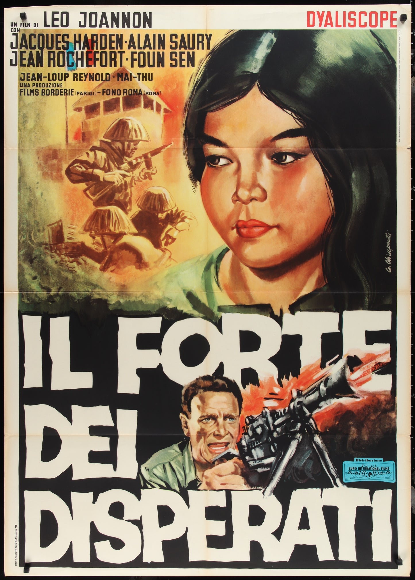 Il Forte Dei Disperati (1963 Original Italian One Panel Movie Poster