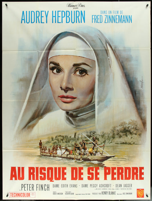 Au Risque De Se Perdre - The Nun's Story (1960s RR) Original US One Sheet Movie Poster