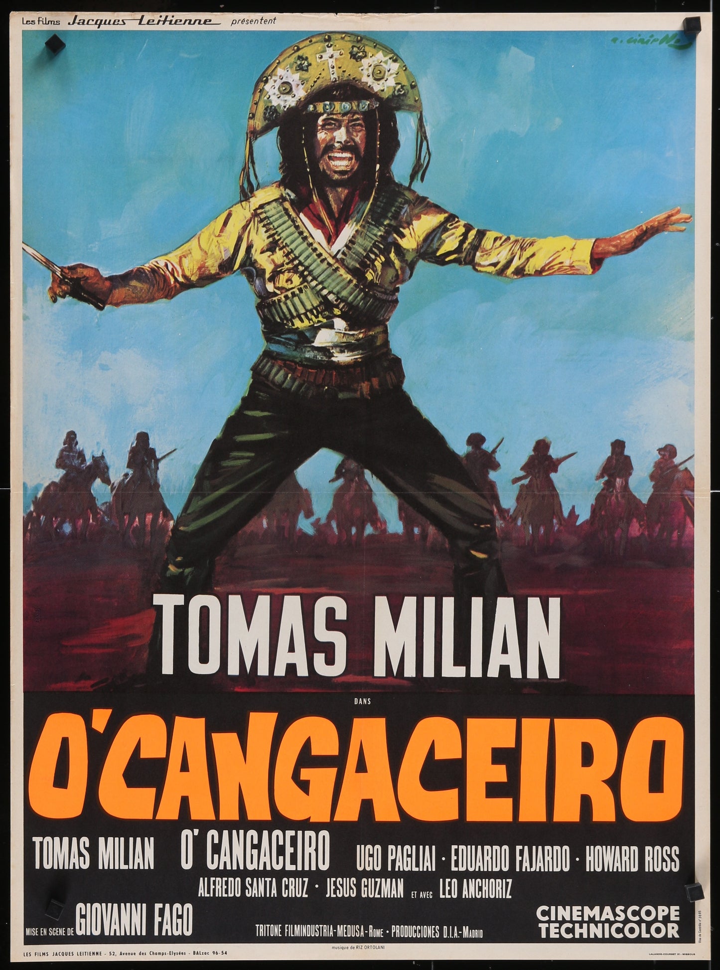 Viva Cangaceiro (1970) Original French Affiche Movie Poster 23x32
