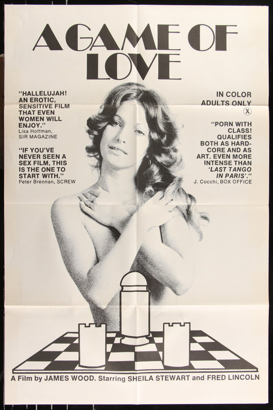 A Game Of Love (1974) Original US One Sheet Movie Poster