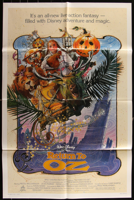 Return To Oz (1985) Original US One Sheet Movie Poster