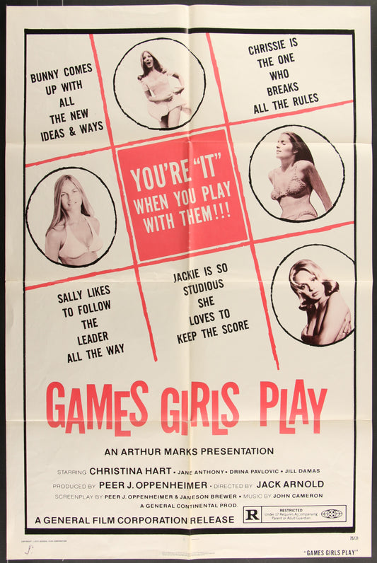 Games Girls Play (1974) Original US One Sheet Movie Poster