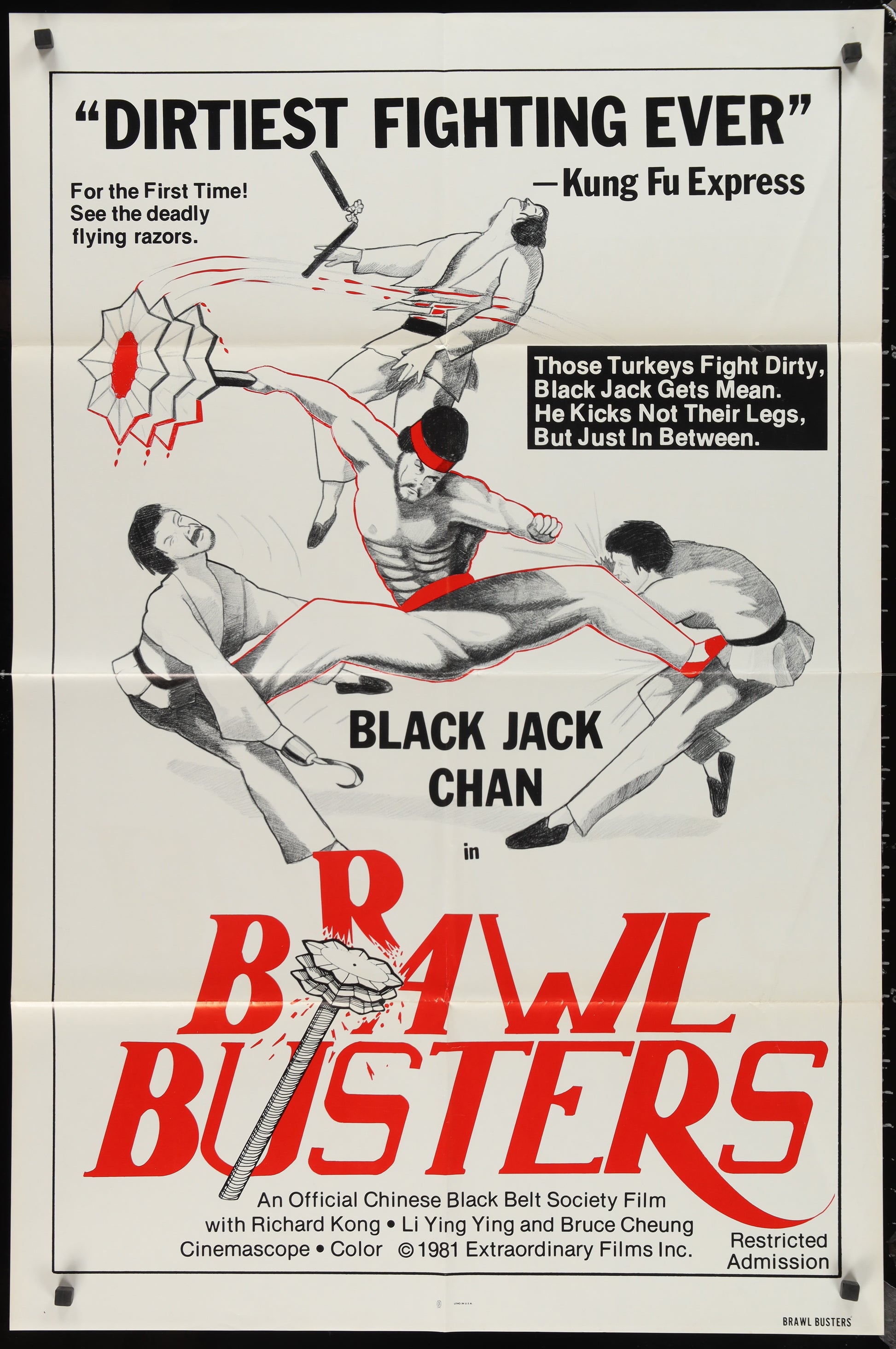 Brawl Busters (1981) Original US One Sheet Movie Poster