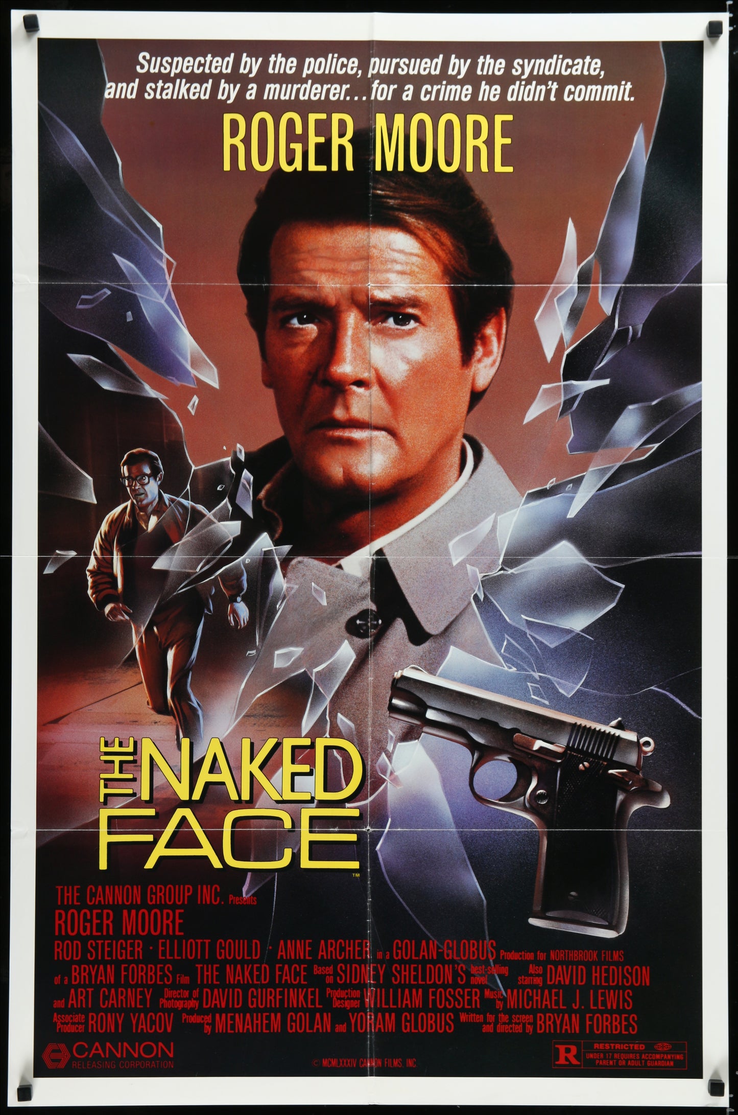 The Naked Face (1984) Original US One Sheet Movie Poster