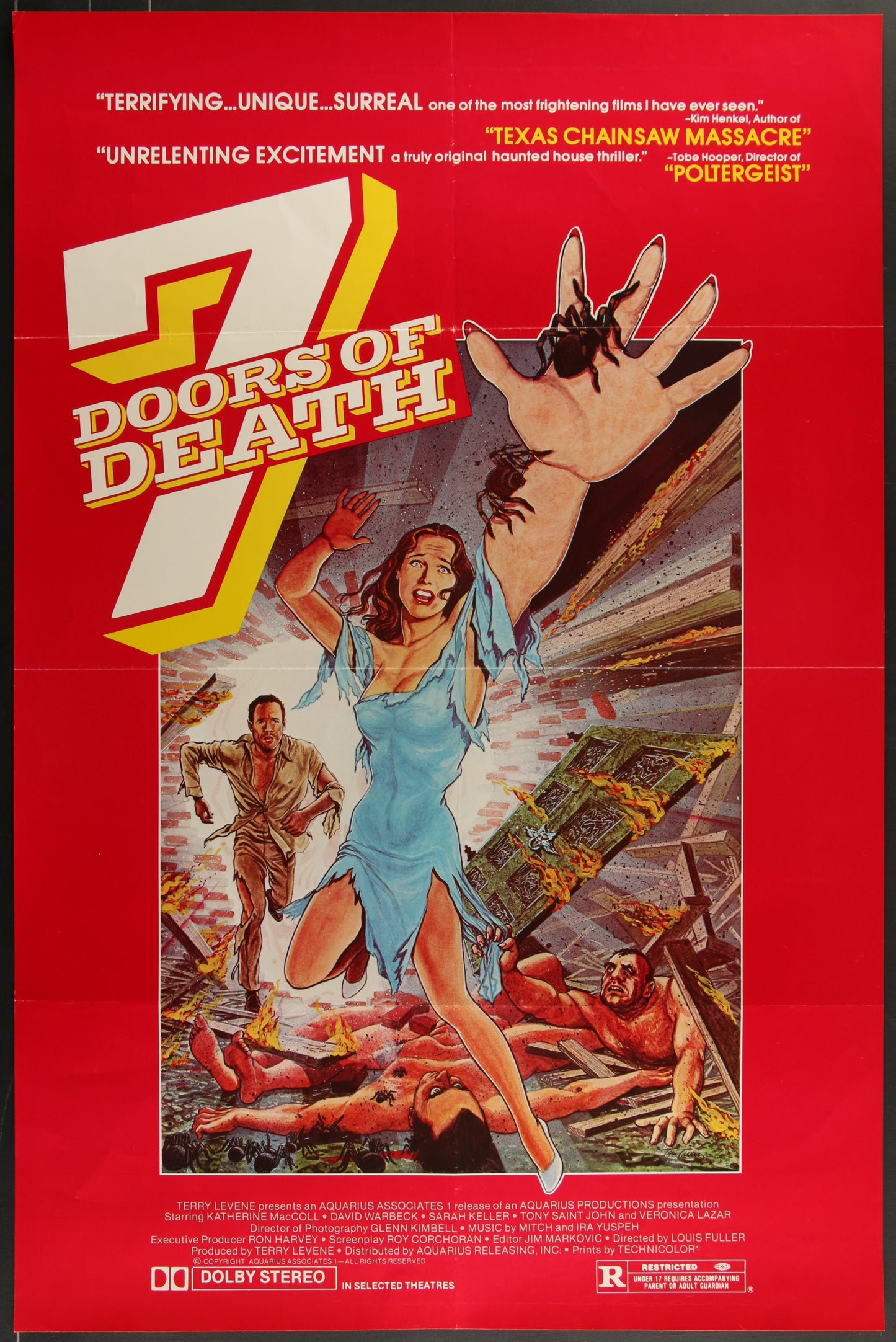 7 Doors of Death (1983) Original US One Sheet Movie Poster