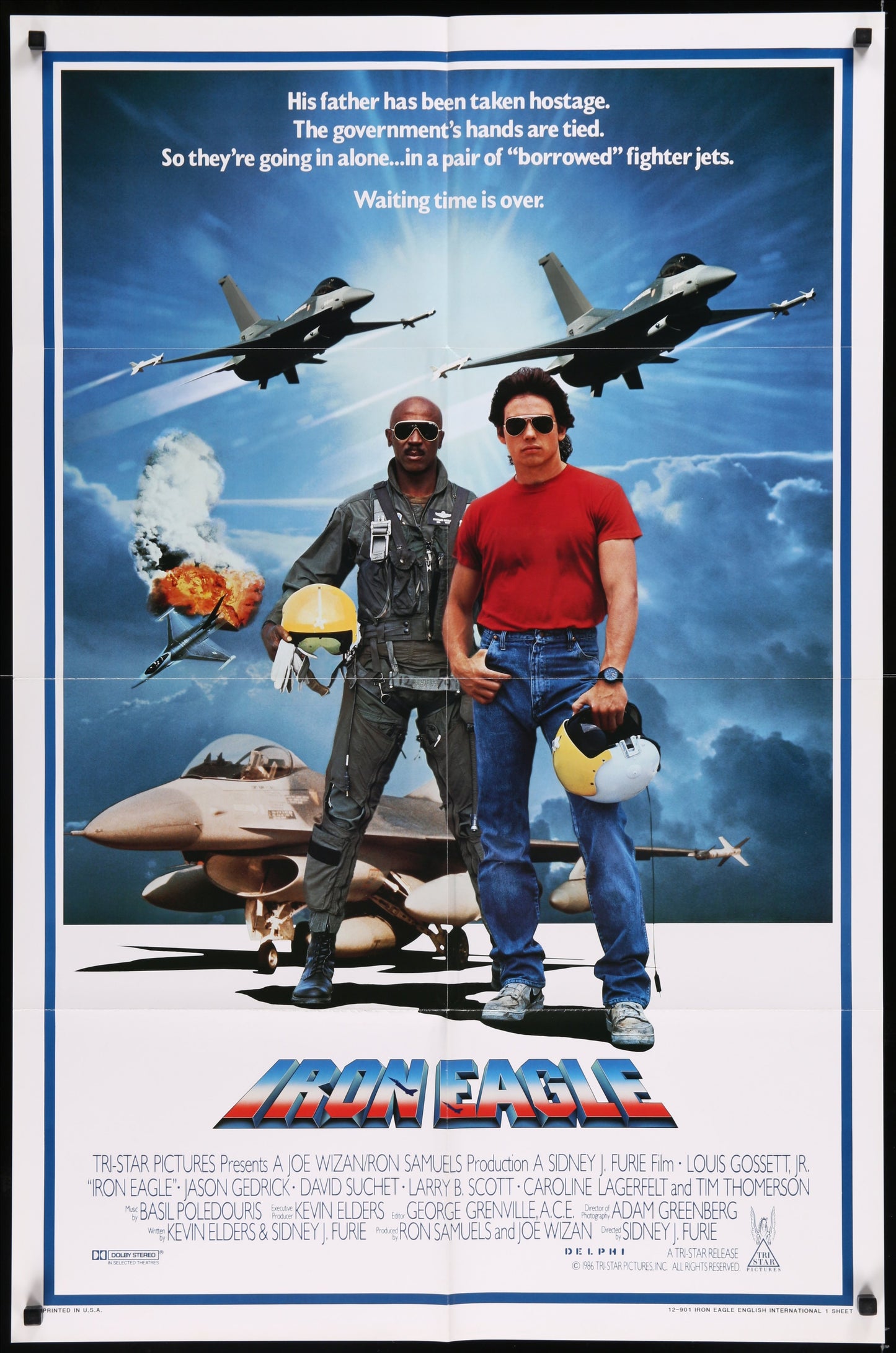 Iron Eagle (1986) Original US One Sheet Movie Poster