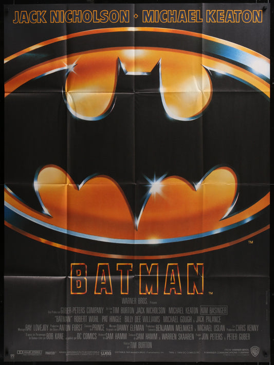 Batman (1989) Original French One Panel Movie Poster