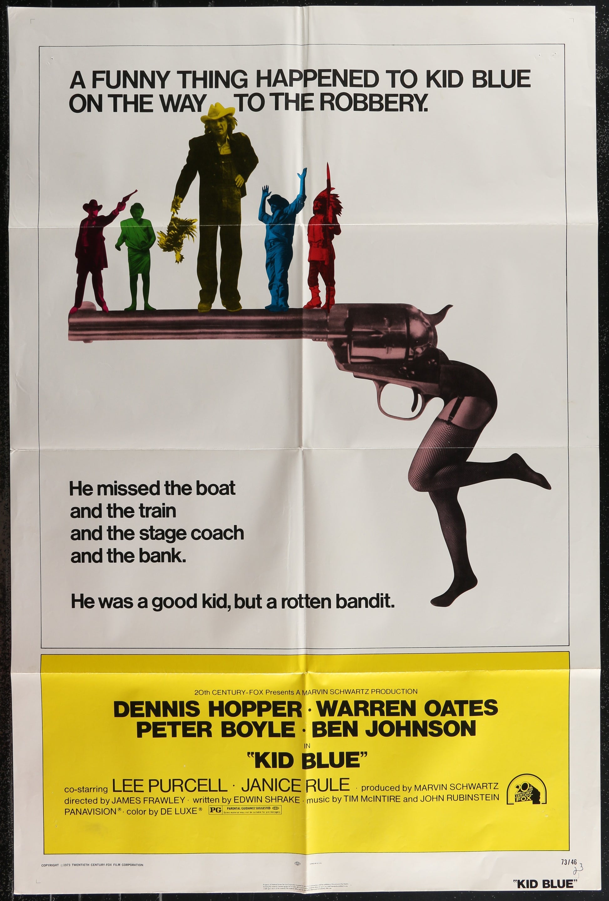 Kid Blue (1973) Original US One Sheet Movie Poster