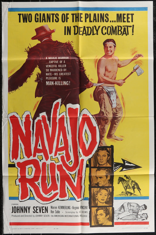 Navajo Run (1964) Original US One Sheet Movie Poster