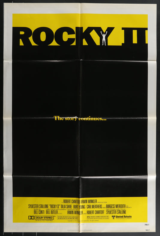 Rocky II (1979) Original UK One Sheet Movie Poster