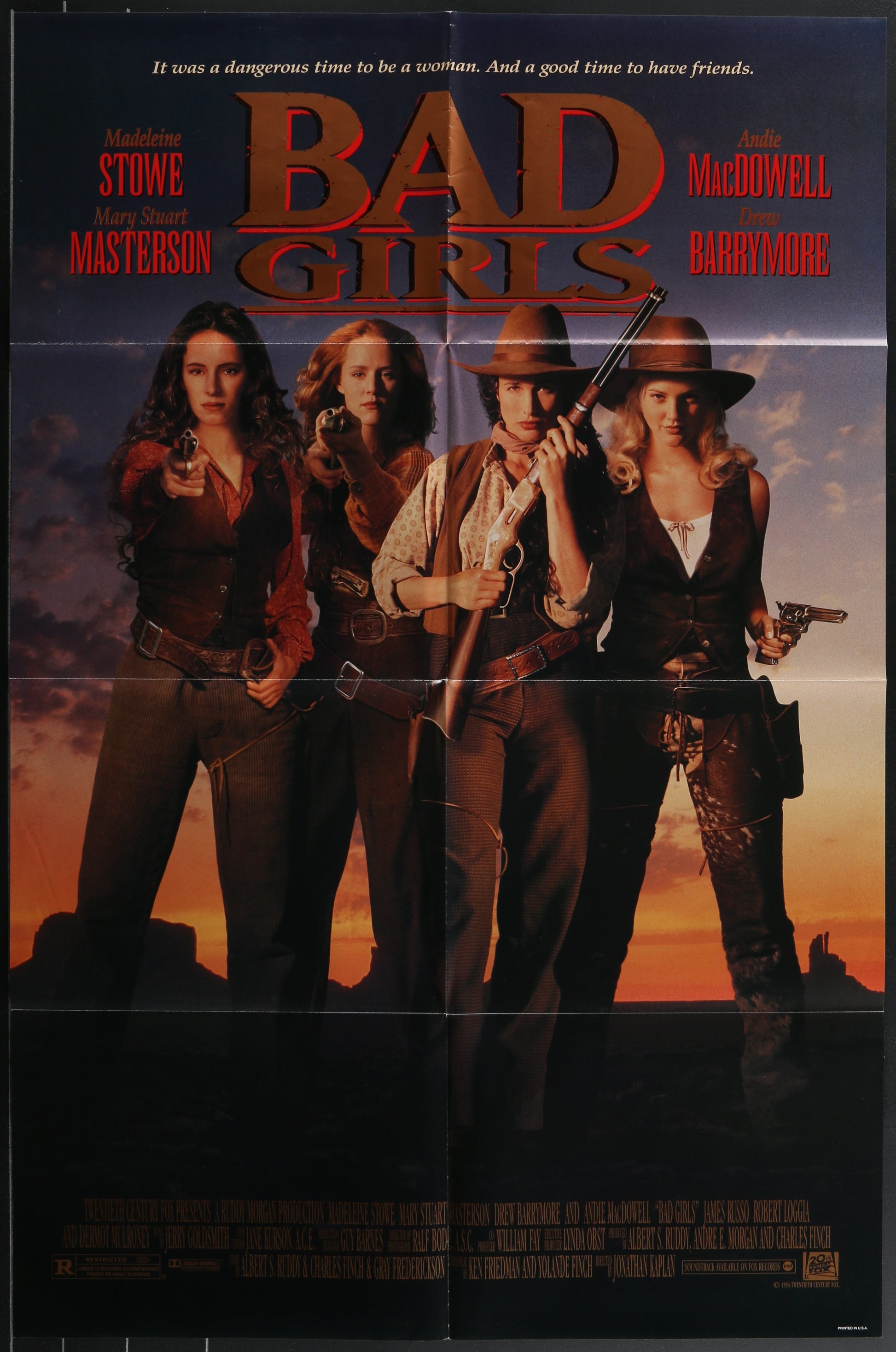 Bad Girls (1994) Original US One Sheet Movie Poster